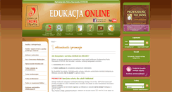 Desktop Screenshot of edukacjaonline.stentor.pl